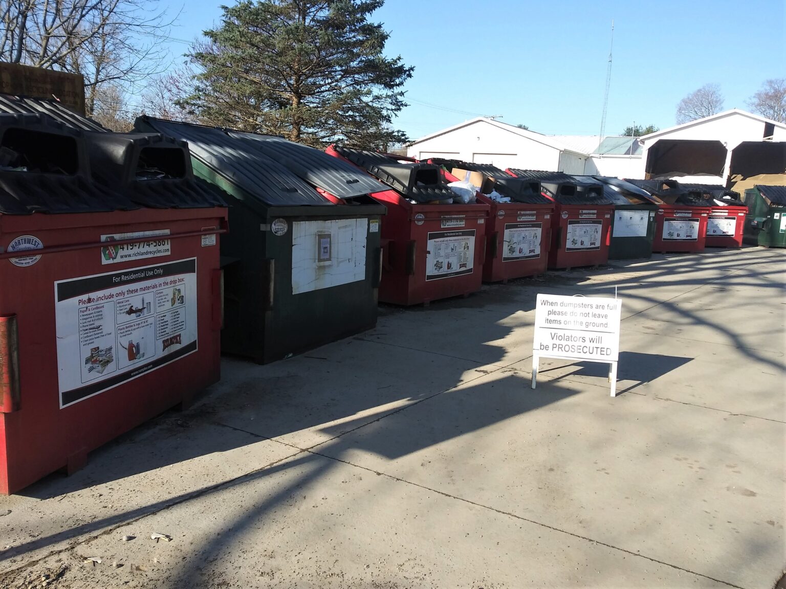 DropOff Locations Richland County Ohio Solid Waste Authority